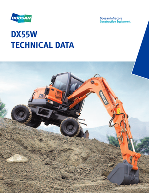 Mobilbagger Doosan DX55W