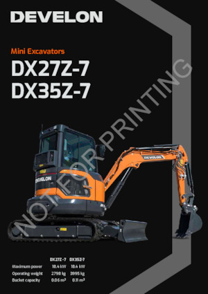 Minibagger Develon DX27Z-7 