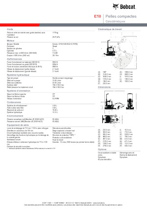Minibagger Bobcat E10