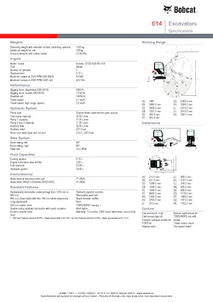 Minibagger Bobcat E 14