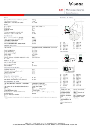 Minibagger Bobcat E 14