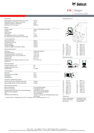 Minibagger Bobcat E 16