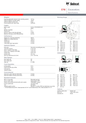 Minibagger Bobcat E 16