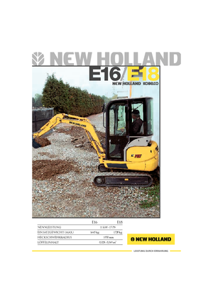 Minibagger New Holland E 18