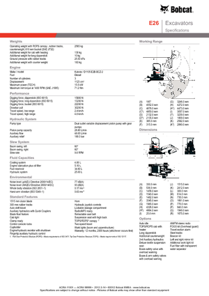 Minibagger Bobcat E26