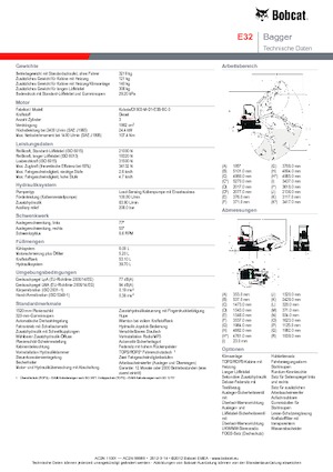Minibagger Bobcat E32