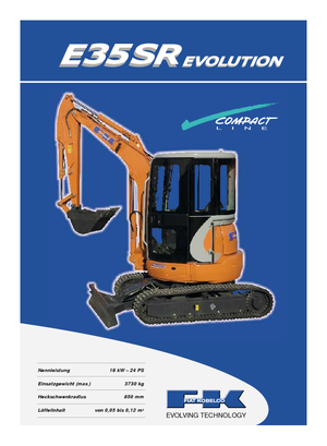 Minibagger Fiat Kobelco E 35 SR