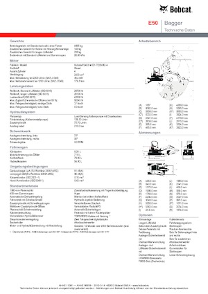 Minibagger Bobcat E50z