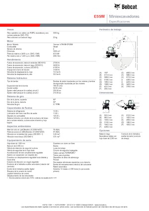 Minibagger Bobcat E55W