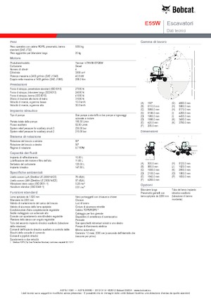Minibagger Bobcat E55W