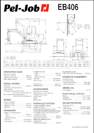 Minibagger Pel-Job EB 406