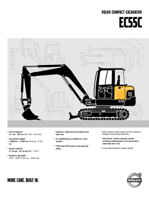 Minibagger Volvo EC55C