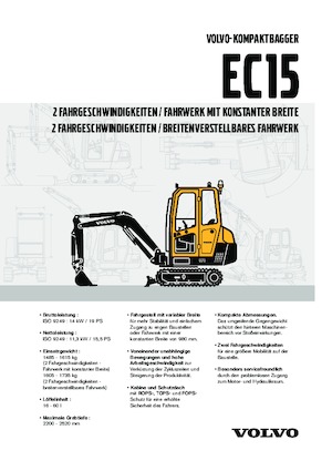 Minibagger Volvo EC15 XT