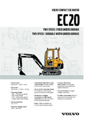 Minibagger Volvo EC20