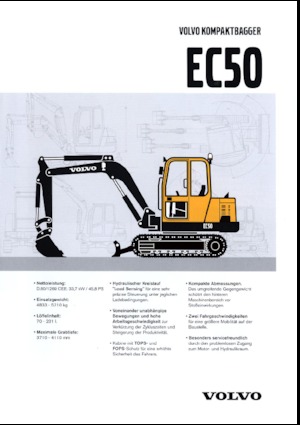 Minibagger Volvo EC50V