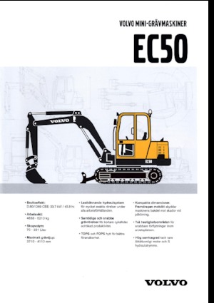 Minibagger Volvo EC50V