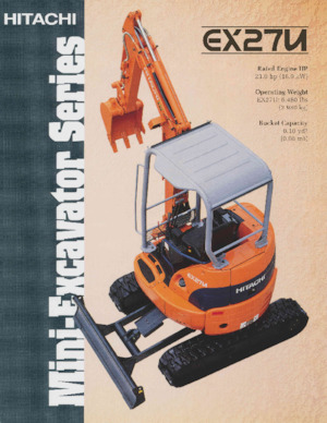 Minibagger Hitachi EX27U