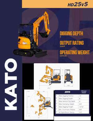 Minibagger Kato HD25V5