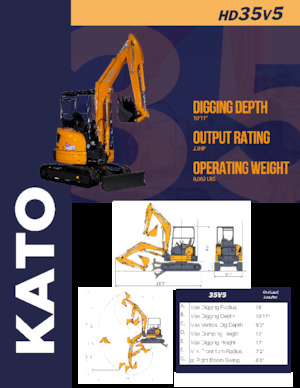 Minibagger Kato HD35V5