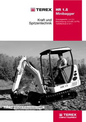 Minibagger Terex-Schaeff HR 1.5