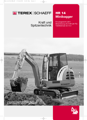 Minibagger Terex-Schaeff HR 14