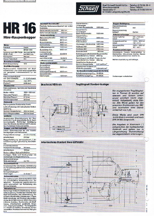 Minibagger Terex-Schaeff HR 16
