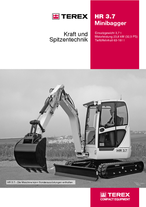 Minibagger Terex-Schaeff HR 3.7