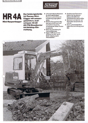Minibagger Terex-Schaeff HR 4 A
