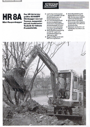 Minibagger Terex-Schaeff HR 8 A