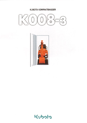 Minibagger Kubota K008-3G