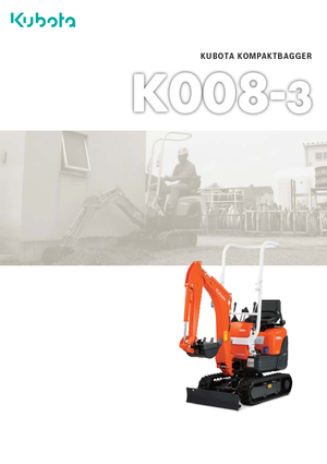 Minibagger Kubota K008-3G