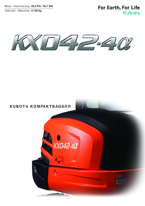 Minibagger Kubota KX042-4a