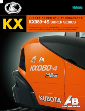 Raupenbagger Kubota KX080-4S