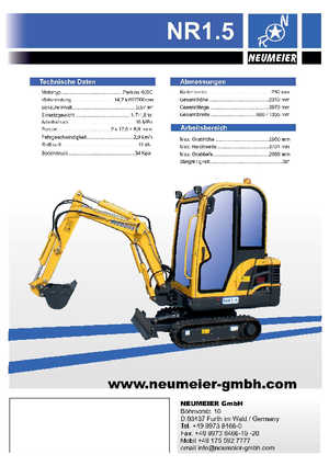 Minibagger Neumeier NR 1.5