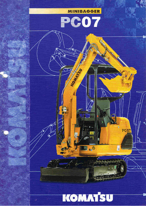 Minibagger Komatsu PC07-2