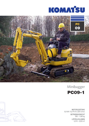 Minibagger Komatsu PC09-1 STD