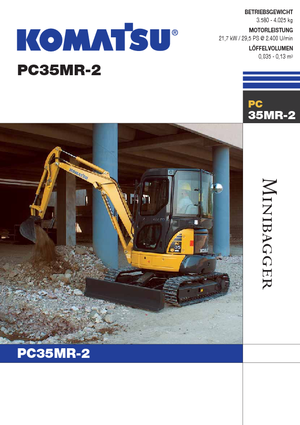 Minibagger Komatsu PC35MR-2