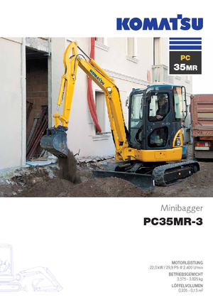 Minibagger Komatsu PC35MR-3