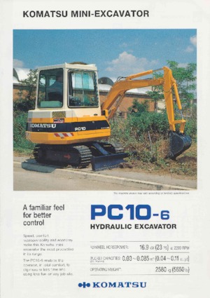 Minibagger Komatsu PC10-6