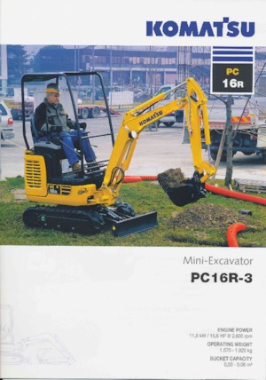 Minibagger Komatsu PC16R-3