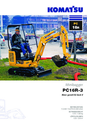 Minibagger Komatsu PC16R-3HS