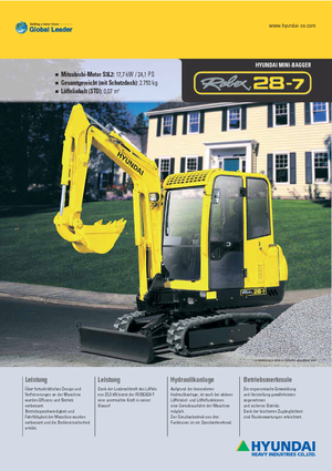 Minibagger Hyundai R 28-7