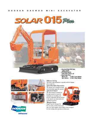 Minibagger Doosan Solar 015 Plus