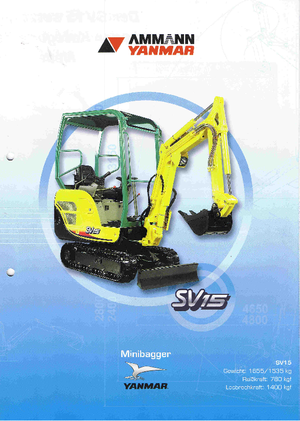 Minibagger Yanmar SV 15