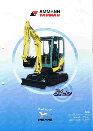 Minibagger Yanmar SV 20