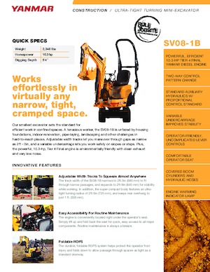 Minibagger Yanmar SV08-1B
