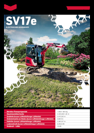 Elektro Raupenbagger Yanmar SV17e