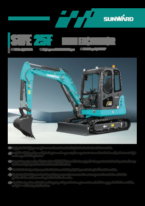 Minibagger Sunward SWE25F