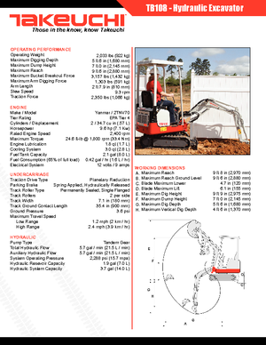 Minibagger Takeuchi TB 108