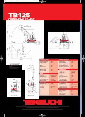 Minibagger Takeuchi TB 125